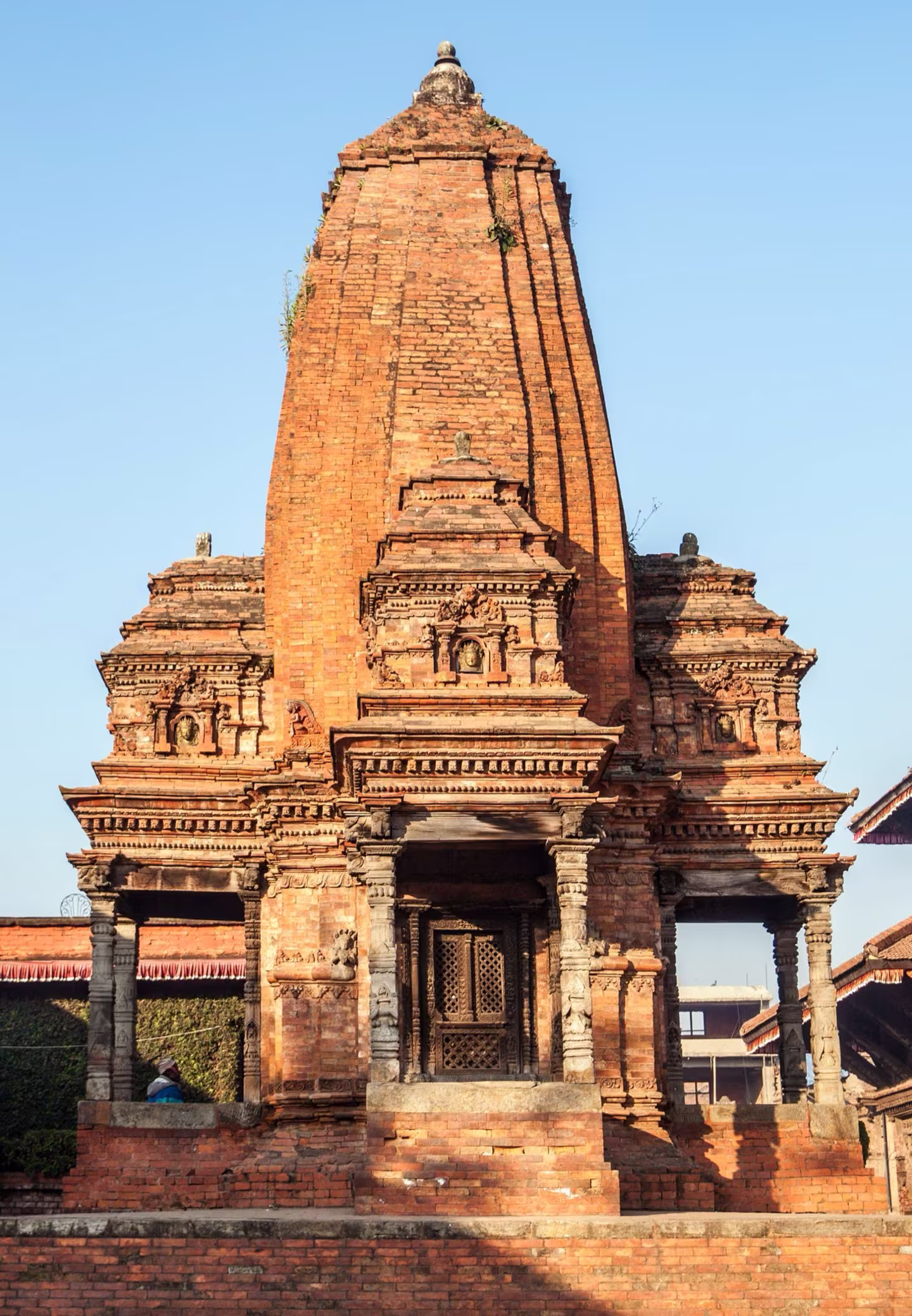 A tiered pagoda temple in Bhaktapur Durbar Square